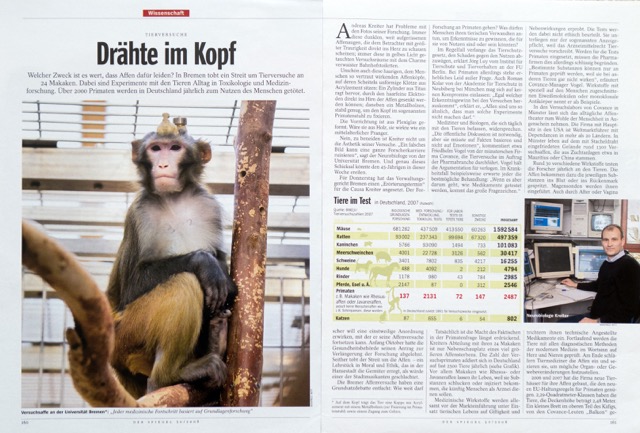 DER SPIEGEL - Tierversuche